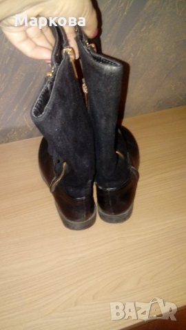Ботушки за момиченце кожа и велур, снимка 2 - Детски боти и ботуши - 23118319