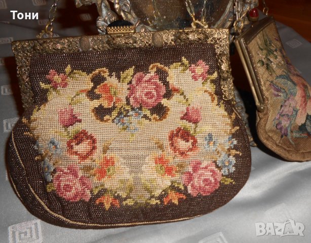 Колекционерска дамска чанта с черен камък 190- 1920 г