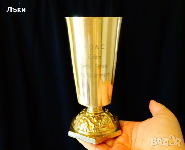 Бронзова чаша за вино 400 мл.,лози,грозде