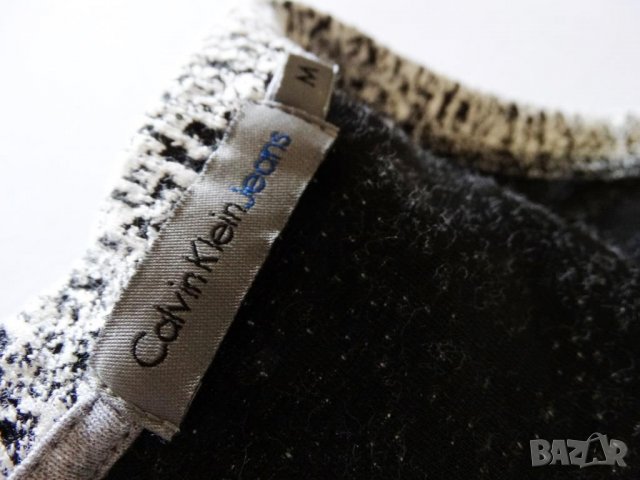 CALVIN KLEIN Sweat A Line Dress 3/4 Sleeve Дамска Рокля Размер M, снимка 15 - Рокли - 25586696