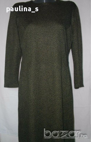 Дизайнерска рокля в зелен леопардов принт "Creation Atelier" D J , снимка 1 - Рокли - 12788277