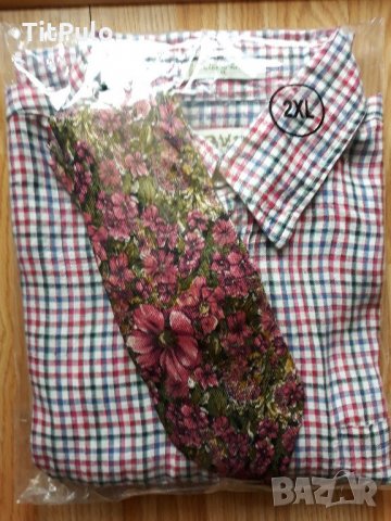 Мъжка риза ORVIS-3XL-100% лен, снимка 8 - Ризи - 21843077