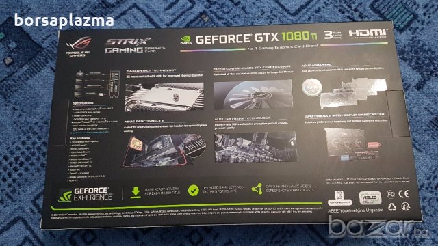 Asus GeForce GTX 1080Ti ROG Strix 11264MB GDDR5X PCI-Express Graphics Card, снимка 2 - Видеокарти - 20084309