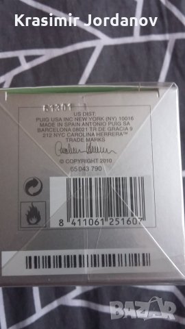  CAROLINA HERRERA , снимка 4 - Дамски парфюми - 22573601