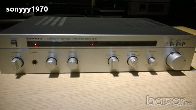 sanyo dca-3510-stereo amplifier-made in spain-внос швеицария, снимка 3 - Ресийвъри, усилватели, смесителни пултове - 10353212