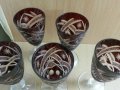 Сервиз кристални чаши цветен кристал , снимка 10