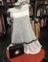 Дамска бяла дантелена рокля, снимка 1 - Рокли - 24465350
