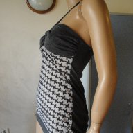 Атрактивен сив дамски топ / потник с връзки, дамска блуза / тениска без ръкави, ръкав, дамско бюстие, снимка 7 - Корсети, бюстиета, топове - 8500414