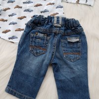 Бебешки дънки и риза 0-3 месеца, снимка 4 - Комплекти за бебе - 25414035