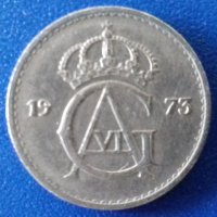 Монета Швеция 25 Йоре 1973 г., снимка 2 - Нумизматика и бонистика - 20955167