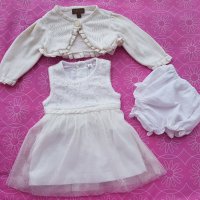 Лот 0-3 месеца рокля болеро и гащички, снимка 14 - Комплекти за бебе - 21856939