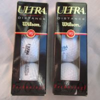 WILSON ULTRA DISTANCE нови топки за голф два комплекта по 3 броя., снимка 1 - Голф - 22811451