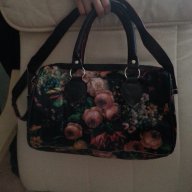 Дамска чанта с порфейл с цвятя красива стилна модерна, снимка 3 - Портфейли, портмонета - 7162908