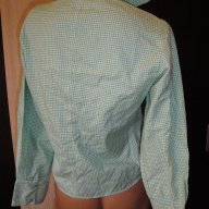 Светлозелена карирана дамска риза, блуза с дълъг ръкав, ръкави, дамски топ, жилетка, снимка 9 - Ризи - 13869321