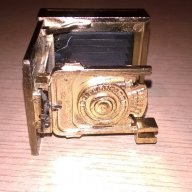 Мини ретро колекция-златно фото-бронз/месинг-7х5х4см-внос швеицария, снимка 3 - Антикварни и старинни предмети - 17467747