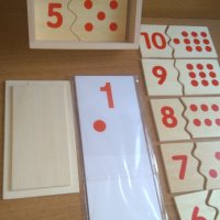  Математика пъзел Монтесори в кутия с плочки и карти за ранна възраст , снимка 7 - Образователни игри - 24999344