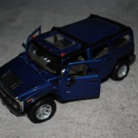 Метална количка Hummer H2 в мащаб 1:27, снимка 4 - Колекции - 22220714