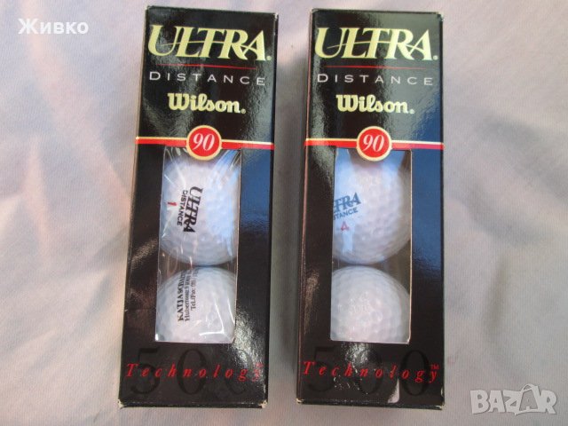 WILSON ULTRA DISTANCE нови топки за голф два комплекта по 3 броя., снимка 1