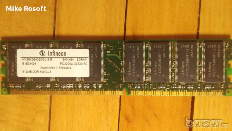 Памет 1х512 MB RAM DDR1 (DDR400) Infineon, снимка 1