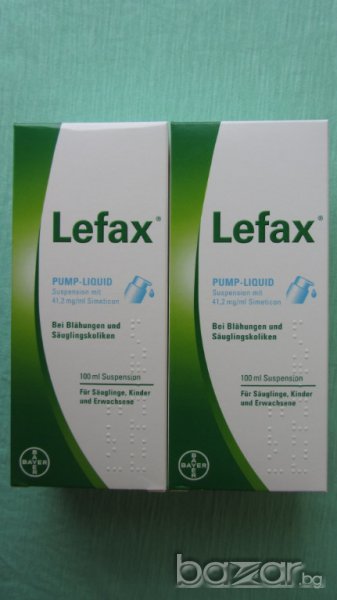 ЛЕФАКС 100мл - LEFAX Pump Liquid 100 ml - чисто нови капки против колики за бебета, снимка 1