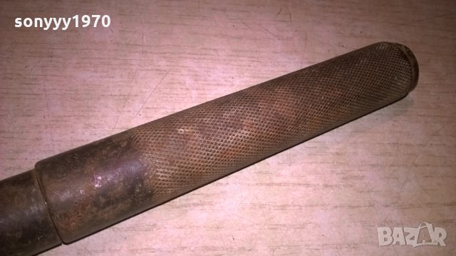 стар раздвижен ключ-внос швеция-25х8см, снимка 4 - Ключове - 25537596
