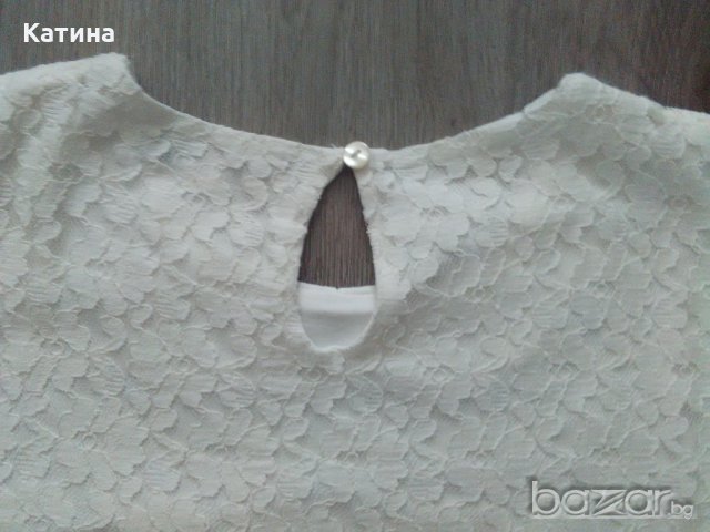 M&S красива блузка от дантела, снимка 5 - Детски Блузи и туники - 19673094