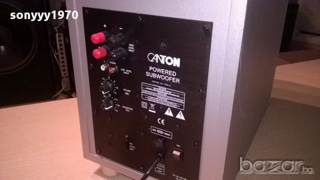 поръчан-canton powered subwoofer-43/32/23см-внос швеицария, снимка 7 - Ресийвъри, усилватели, смесителни пултове - 15997346