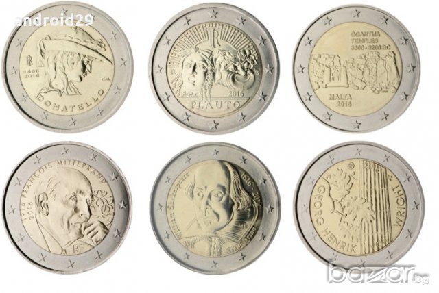 2 Евро Монети (възпоменателни) 2016 / 2 Euro Coins 2016 UNC, снимка 15 - Нумизматика и бонистика - 16368033