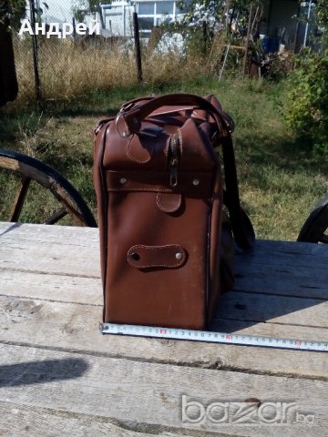 Стар кожен сак,чанта, снимка 2 - Антикварни и старинни предмети - 19315218