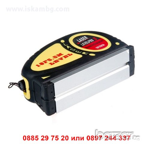 Лазерен нивелир с ролетка 5.5 метра - код 1036, снимка 13 - Измервателни инструменти - 12619093