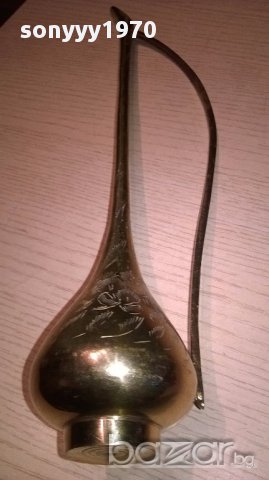 Кана/ваза-та на малкия мук 35/7см мед/месинг-внос швеицария, снимка 3 - Антикварни и старинни предмети - 14530686