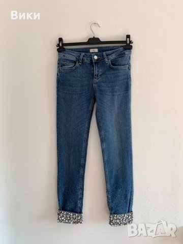 дънки Liu Jo с камъни и перли