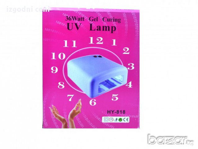 Ултравиолетова лампа за маникюр UV-HY818 - 36W и лакът е твърд за минути, снимка 6 - Продукти за маникюр - 16742392