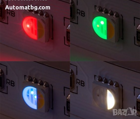 Диодни плочки 12 волта 3 RGB три цвята червен,зелен,син, снимка 2 - Аксесоари и консумативи - 23824510