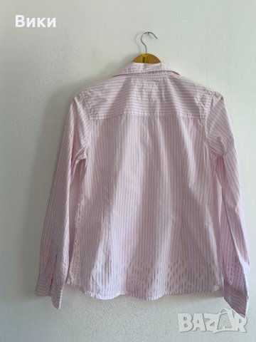 H&M дамска риза в бяло и розово, снимка 6 - Ризи - 24719247