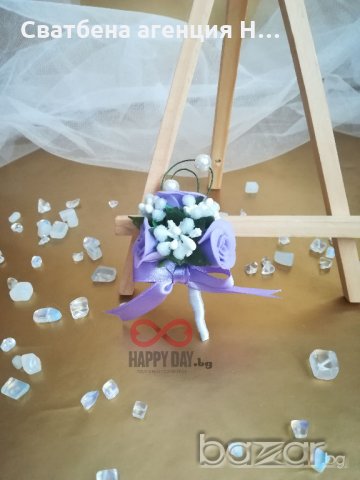 Сватбена бутониера за ревер Джулия, снимка 2 - Кетъринг - 20658443