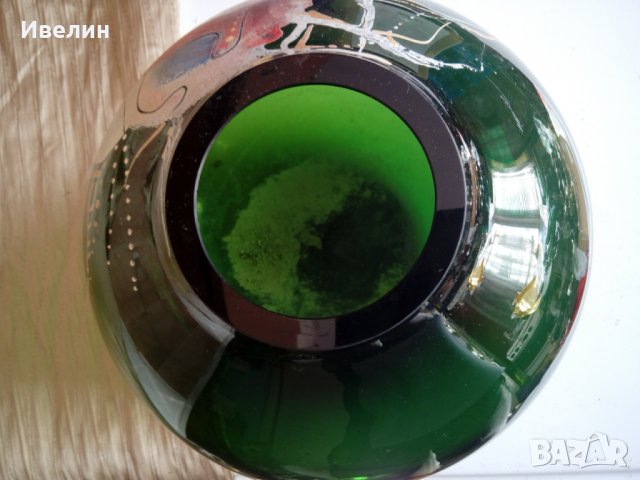 стъклена ваза арт, снимка 4 - Вази - 22973659