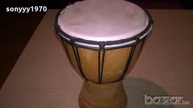 резбована тарамбука-20х14см-внос швеицария, снимка 9 - Ударни инструменти - 20051417