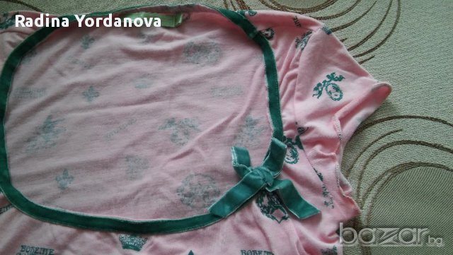 Чисто нова блузка в розово със сладка панделка, снимка 2 - Детски Блузи и туники - 17092034