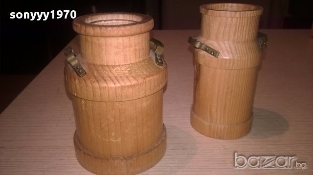 Ретро колекция-гюм 2бр-дърво/месинг-10/7/6см-внос швеицария, снимка 12 - Антикварни и старинни предмети - 17364113
