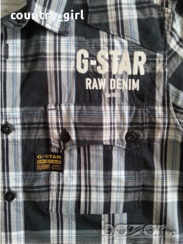 G-star Viktor Chambray shirt- страхона мъжка риза, снимка 1 - Ризи - 16956781