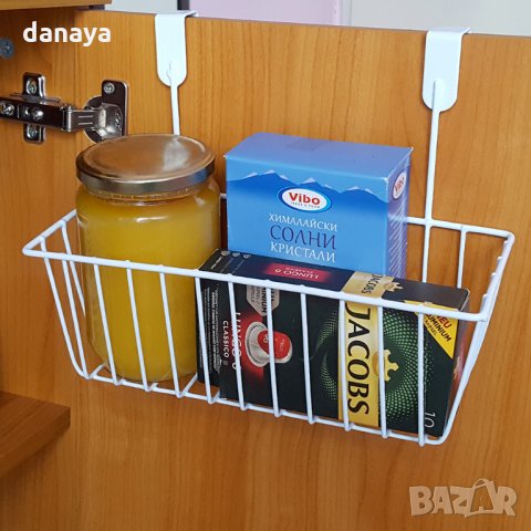 867 Закачаща се метална етажерка кошница за врата на кухненски шкаф, снимка 6 - Други - 25034029