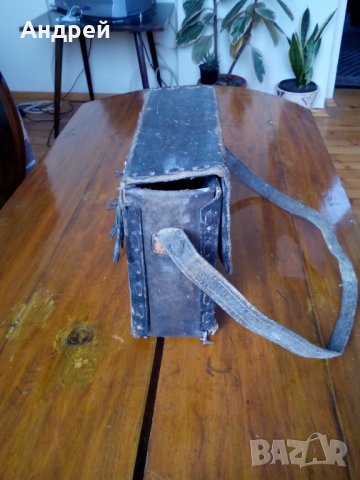 Старинна кожена чанта #5, снимка 4 - Антикварни и старинни предмети - 23848946