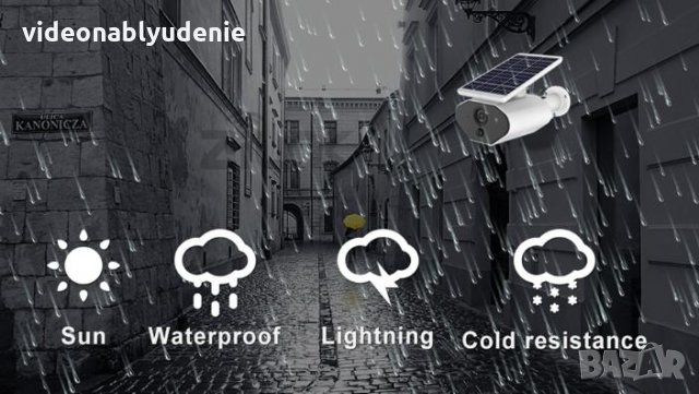 Водоустойчива Wi-Fi Соларна Камера FULL HD 1080P 2х18650 Батерии Микрофон Високоговорител Карта Слот, снимка 7 - Комплекти за видеонаблюдение - 25689497