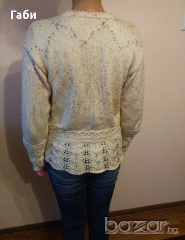 Ръчно плетена блуза, снимка 6 - Блузи с дълъг ръкав и пуловери - 17206507