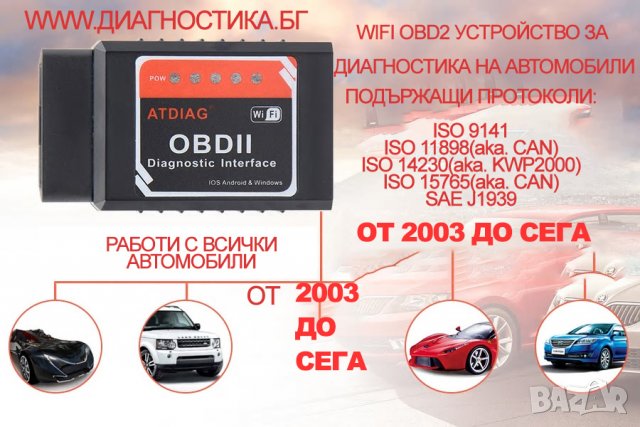 Устройство за диагностика на автомобили - чете и трие грешки, снимка 3 - Аксесоари и консумативи - 26072418