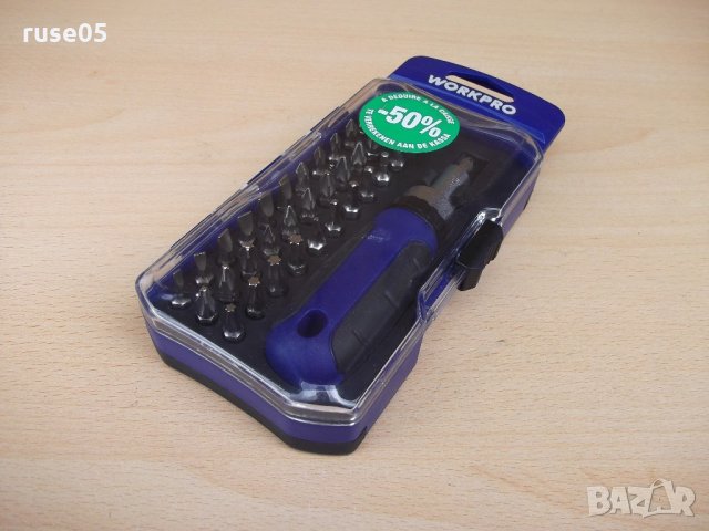 Отвертка "WORKPRO" с 37 бр. накрайници, снимка 3 - Отвертки - 22245261