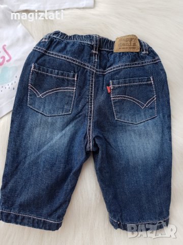 Дънки за бебе 0-3 месеца, снимка 4 - Бебешки дънки - 24922008