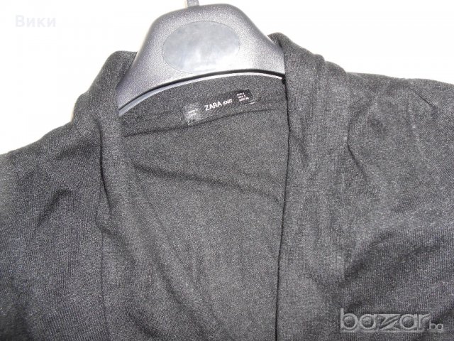 Елегантна черна блуза ZARA KNIT, снимка 6 - Блузи с дълъг ръкав и пуловери - 20879074