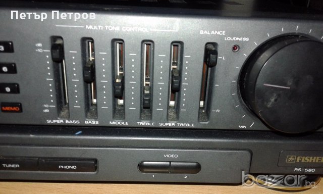 Fisher RS-580 FM Stereo AM Receiver Tuner Radio, снимка 4 - Ресийвъри, усилватели, смесителни пултове - 20697496